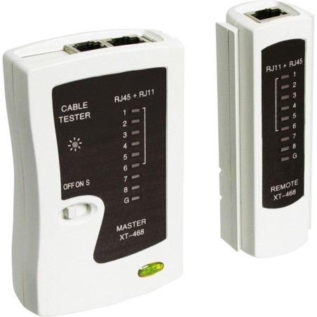 Goobay Network Cable Tester Set - High-Quality Networking Solution for Fast and Reliable Connections - Model 4040849688560